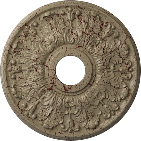 Ekena Millwork Apollo Medallion (Canopies up to 5 5/8"), 16 1/2"OD x 3 5/8"ID x 1 1/8"P, Gobi Desert Crackle CM16APGDC